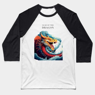 Chinese Dragon: Year of the Dragon, Chinese New Year on a light (Knocked Out) background Baseball T-Shirt